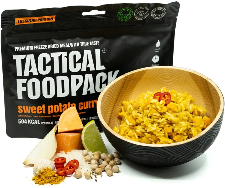 Tactical Foodpack saldžiųjų bulvių karis (veganiškas)