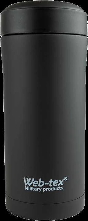 Web-tex termosinis puodukas 330ml juodos spalvos
