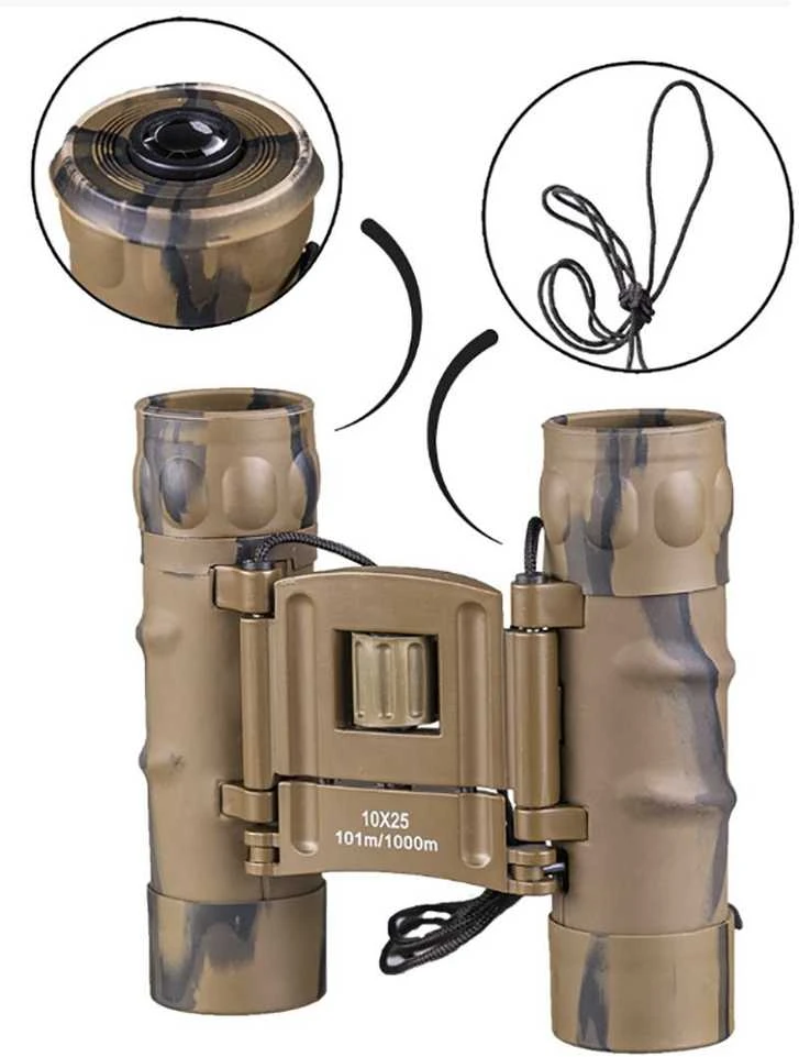 Žiūronai Mil-Tec žiūronas Gen II 10x25 Desert