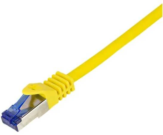 LogiLink Logilink Patchkabel Ultraflex, Cat.6A, S/FTP, gelb, 0,5 m