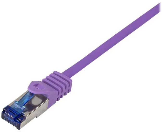 LogiLink Logilink Patchkabel Ultraflex, Cat.6A, S/FTP, violetinė, 0,5 m