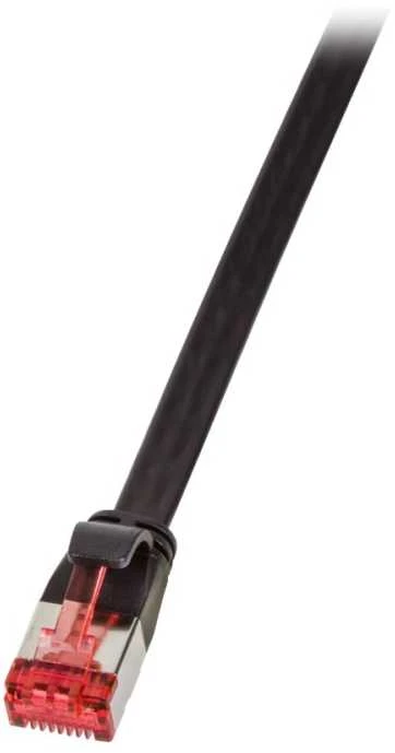 „LogiLink Patchcord Płaski U/FTP Cat6“, 3m, juodas (CF2063S)