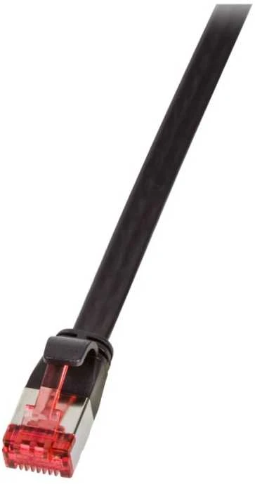 LogiLink U/FTP Cat6 plokščias laidas, 2m, juoda (CF2053S)
