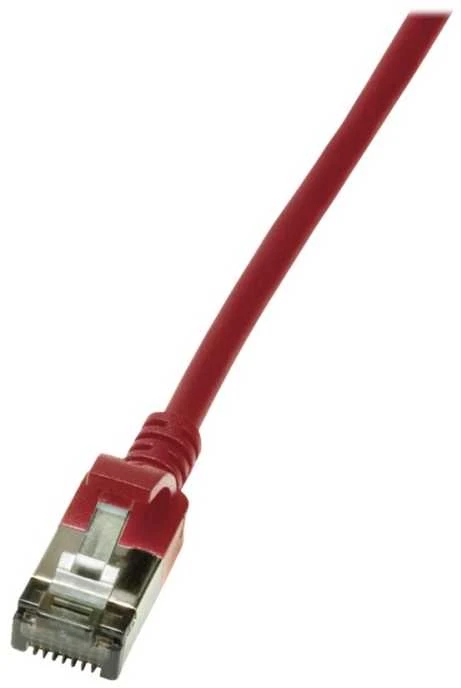 LogiLink LogiLink Patchkabel CAT6A STP TPE SlimLine raudona 0,5m