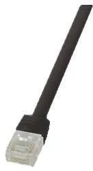 LOGILINK CF2073U LOGILINK - Komutacinis kabelis Flat Cat.6A U/UTP SlimLine juodas 5m