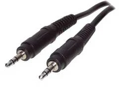 Audio laidas Jack 3.5mm 1.5m juodas