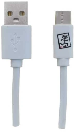 USB kabelis 2GO USB-A - USB-C 1 m Balta (795925)