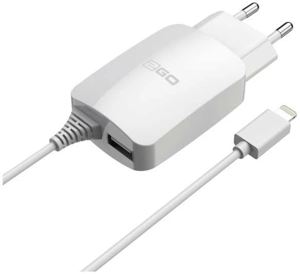 Įkroviklis 2GO Lightning i USB 12W Baltas (797166)