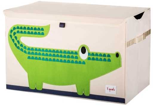 3 Sprouts Dėžė su Dangčiu Krokodilas Vaikams