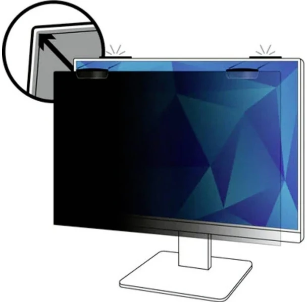 3M Privatumo filtras 21,5 col. viso ekrano monitoriui su COMPLY™ magnetiniu tvirtinimu, 16:9, PF215W9EM, 54,6 cm (21,5"), 16:9, monitoriui, berėmio ekrano privatumo filtras, blizgus / matinis, nuo atspindžių