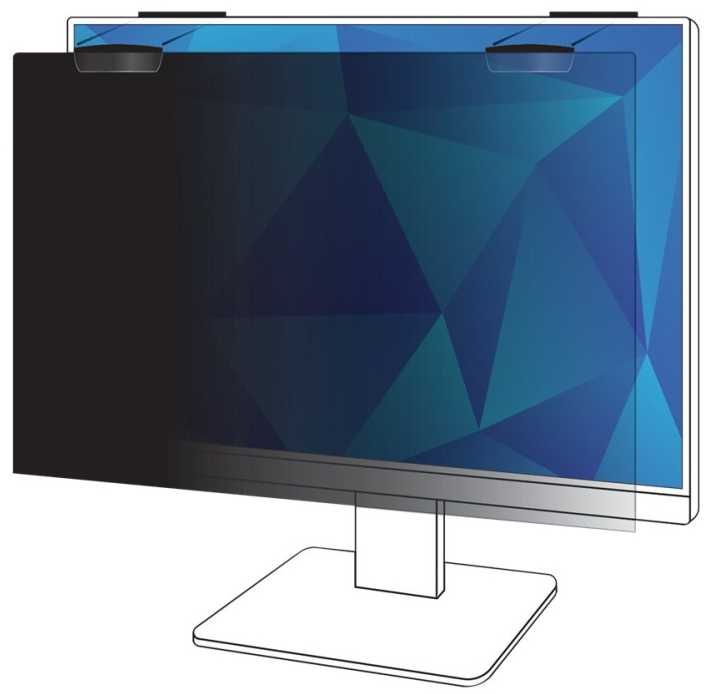 3M Privatumo filtras 24 colių viso ekrano monitoriui su COMPLY magnetiniu tvirtinimu, 16:9, PF240W9EM, 61 cm (24"), 16:9, monitorius, berėmės ekrano privatumo filtras, blizgus / matinis, apsauga nuo akinimo, privatumas