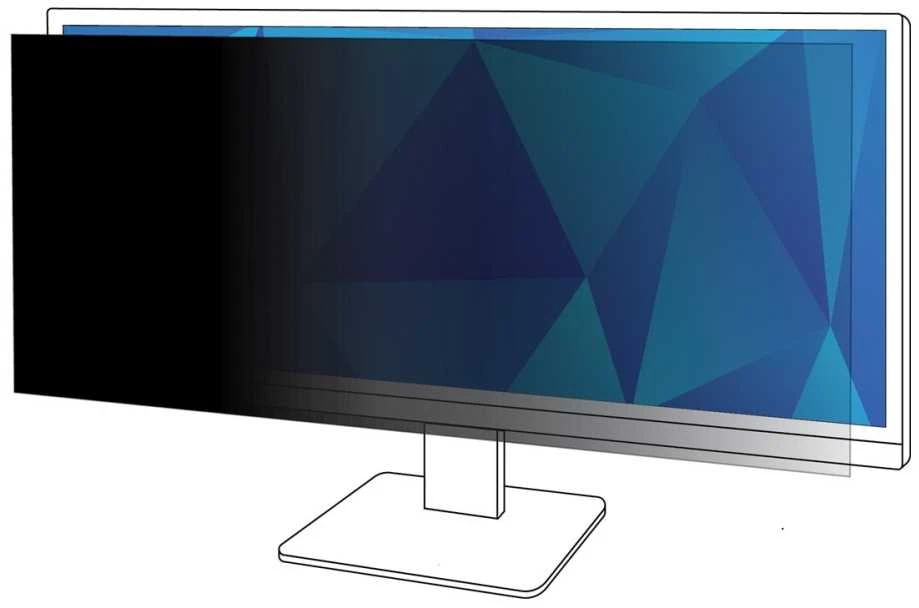 3M Privatumo filtras 29 colių monitoriui, 21:9, PF290W2B, 73,7 cm (29"), 21:9, monitorius, berėmės ekrano privatumo filtras, blizgus / matinis, apsauga nuo akinimo