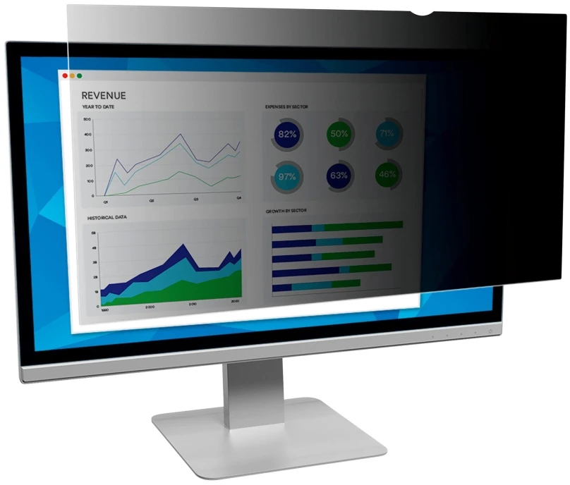 3M privatumo filtrai f/ monitoriams, 48,3 cm (19"), 5:4, monitorius, berėmės ekrano privatumo filtras, apsauga nuo akinimo