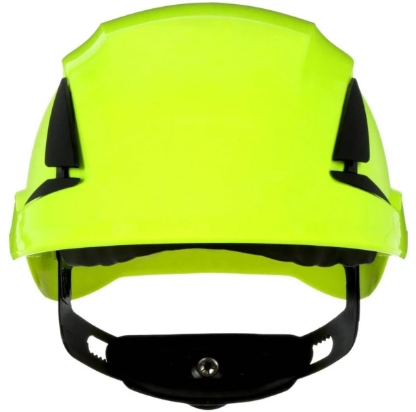 3M SecureFit X5514V-CE-4 Apsauginis šalmas, ventiliuojamas, su UV jutikliu, neoninės žalios spalvos, EN 397 (X5514V-CE-4)