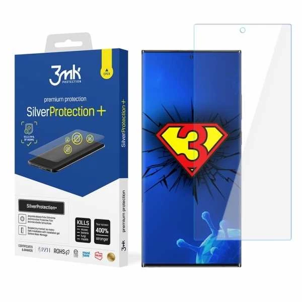 LCD apsauginė plėvelė 3mk Sidabrinis Protection+ Samsung S908 S22 Ultra 5G