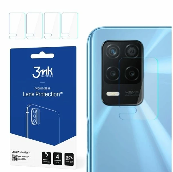 3MK FLEXIBLE GLASS LENS HYBRID GLASS PROTECT REALME 8 5G FOR 4 PCS CAMERA