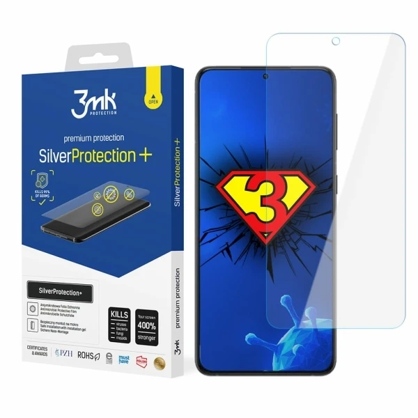 LCD apsauginė plėvelė 3mk Sidabrinis Protection+ Samsung S901 S22 5G