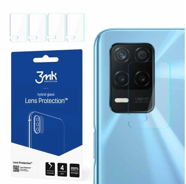 3MK FLEXIBLE GLASS LENS HYBRID GLASS PROTECT REALME 8 5G FOR 4 PCS CAMERA