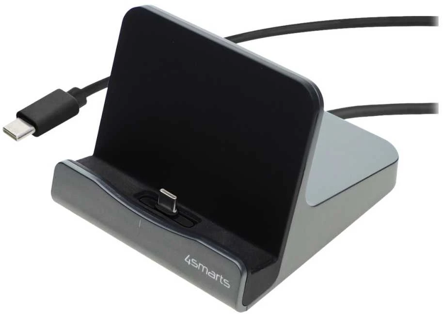 4smarts docking station planšetiniams kompiuteriams VoltDock USB-C 60W Gunmetal 462261