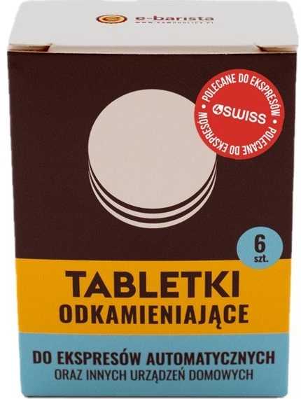 4Swiss kalkių šalinimo tabletės kavos aparatams 6 vnt (pagal E-barista).