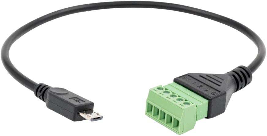 „Shelly Micro USB“ priedas su 5 terminalų jungtimi