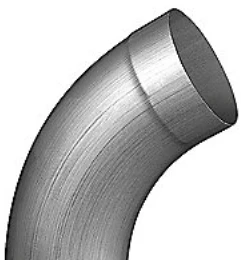 60 laipsnių alkūnė su 76 mm įvore, RHEINZINK CLASSIC WALZBLANK
