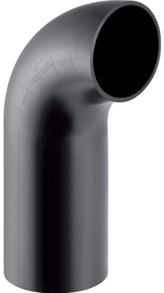 63 mm x 90° alkūnė juoda PEH Geberit