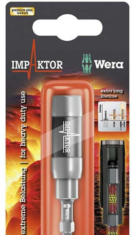 Universalus antgalių laikiklis Wera Impaktor 897/4 IMP R, magnetinis, blisteryje