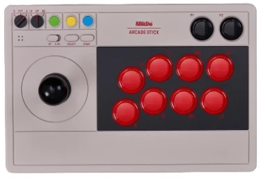 8BitDo Arcade Stick Switch ir PC (pilkas)