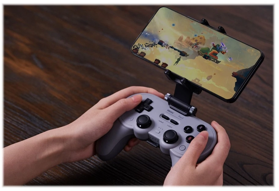 Gamepad 8Bitdo Pro 2, pilka
