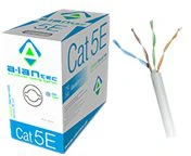 Alantec Tinklo kabelis - A-LAN KIU5PVC305 Cat5e U/UTP 305 m Pilkas