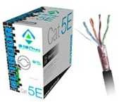 Tinklo kabelis - Alantec KIF5OUTZ305, Cat5e U/UTP, 305 m, Juoda