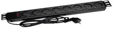 Alantec PZ081U3M galios prailginimas 3 m 8 kintamosios srovės lizdas (-ai) Vidinis Juodas