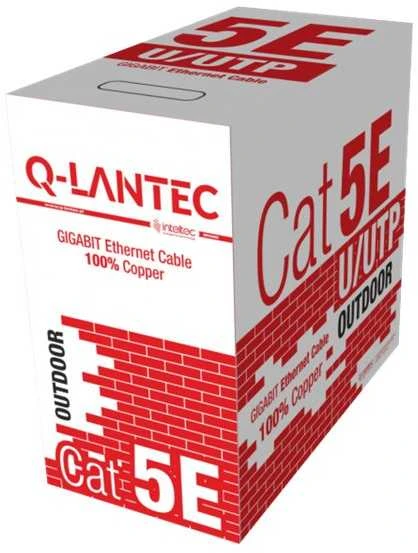 Tinklo Kabelis - Q-LANTEC KIU5OUTS305Q Cat5e 305 m Juodas