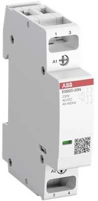 ABB Instaliacinis kontaktas 2 polių 2NC, AC-1 20A esant 55 laipsnių, 250V AC, valdymo įtampa 230V AC/DC