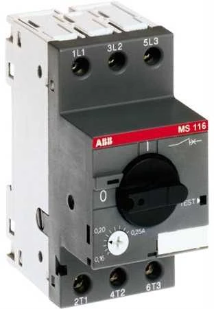 ABB variklio pertraukiklis MS116-16 3P 16A 1SAM250000R1011