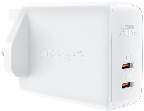 „Acefast GaN“ (JK kištukas) 2x USB C tipo 50W balta (A32 JK)