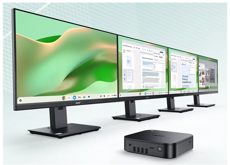 Stacionarus kompiuteris Acer Chromebox CXI6, Intel Core 3, 100U, 16 GB, DDR4-SDRAM, 256 GB, ChromeOS
