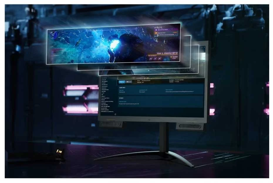 Žaidimų monitorius Acer Predator DS2 3D SpatialLabs View PSV27-2  | 68.6 cm (27") | 3D AHVA | 4K UHD (3840 x 2160) | 160 Hz | 400 cd/m² | DisplayPort, HDMI, USB type C