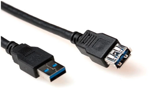 ACT Advanced Cable Technology USB 3.0 m/f 2m 2m USB A USB A Vyriškas Moteriškas Juodas USB kabelis (SB3043)