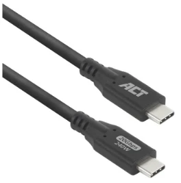ACT USB4 20Gbps 240W USB Type-C kabelis 2 metrai (AC7422)