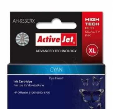 Spausdintuvo Rašalas - Activejet AH-933CRX (Pakaitinis HP 933XL CN054AE; Premium; 13 ml; Mėlynas)
