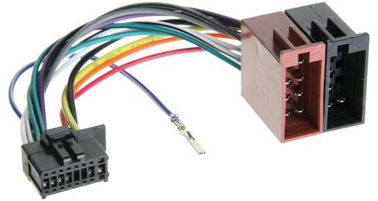 ACV 453023 - Radio adapter cable - Pioneer ISO 16-pin - Juodas - Raudona