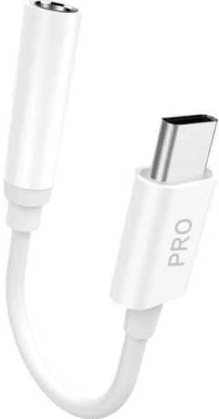 Dudao adapteris USB-C - AUX 0.1m - Baltas