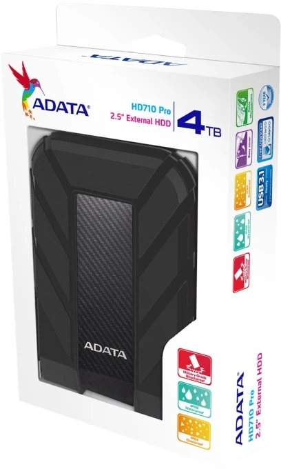 Kietasis diskas Išorinis diskas Adata HD710 Pro USB 3.1 4TB Juodas