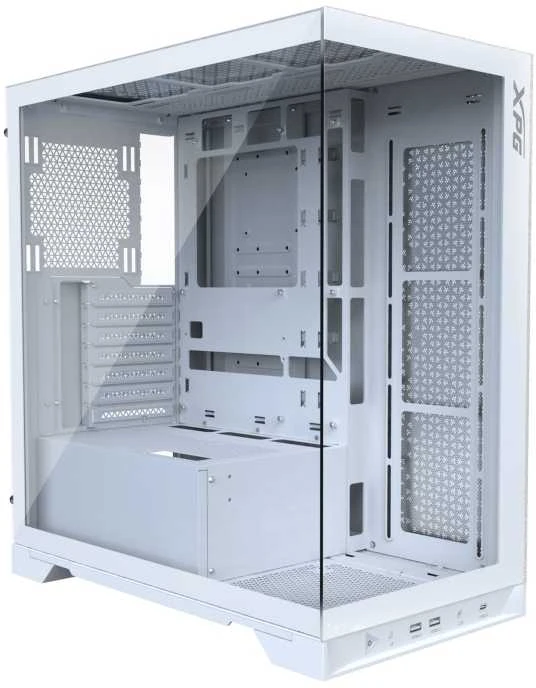 ADATA XPG dėklas INVADER X Mid-Tower, be maitinimo šaltinio, 5x 120 mm ventiliatorius, baltas