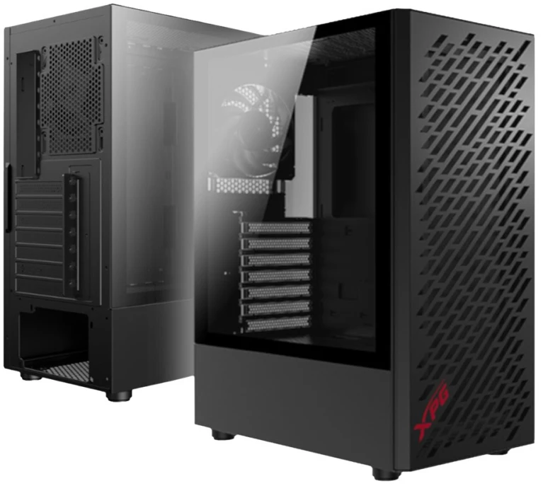 ADATA XPG Valor Air ATX Midi Tower juodas Glas 4x120mm