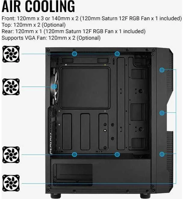 Korpusas AEROCOOL PGS MENACE SATURN RGB-G-BK-v1