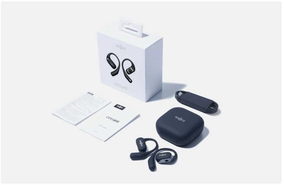 Ausinės Shokz OpenFit, Juodos spalvos