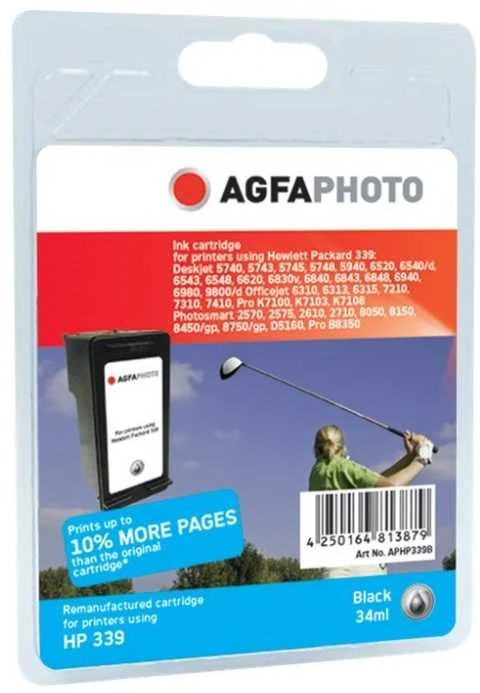 Tusz AgfaPhoto Tusz APHP339B / C8767EE No.339 (Juodas)